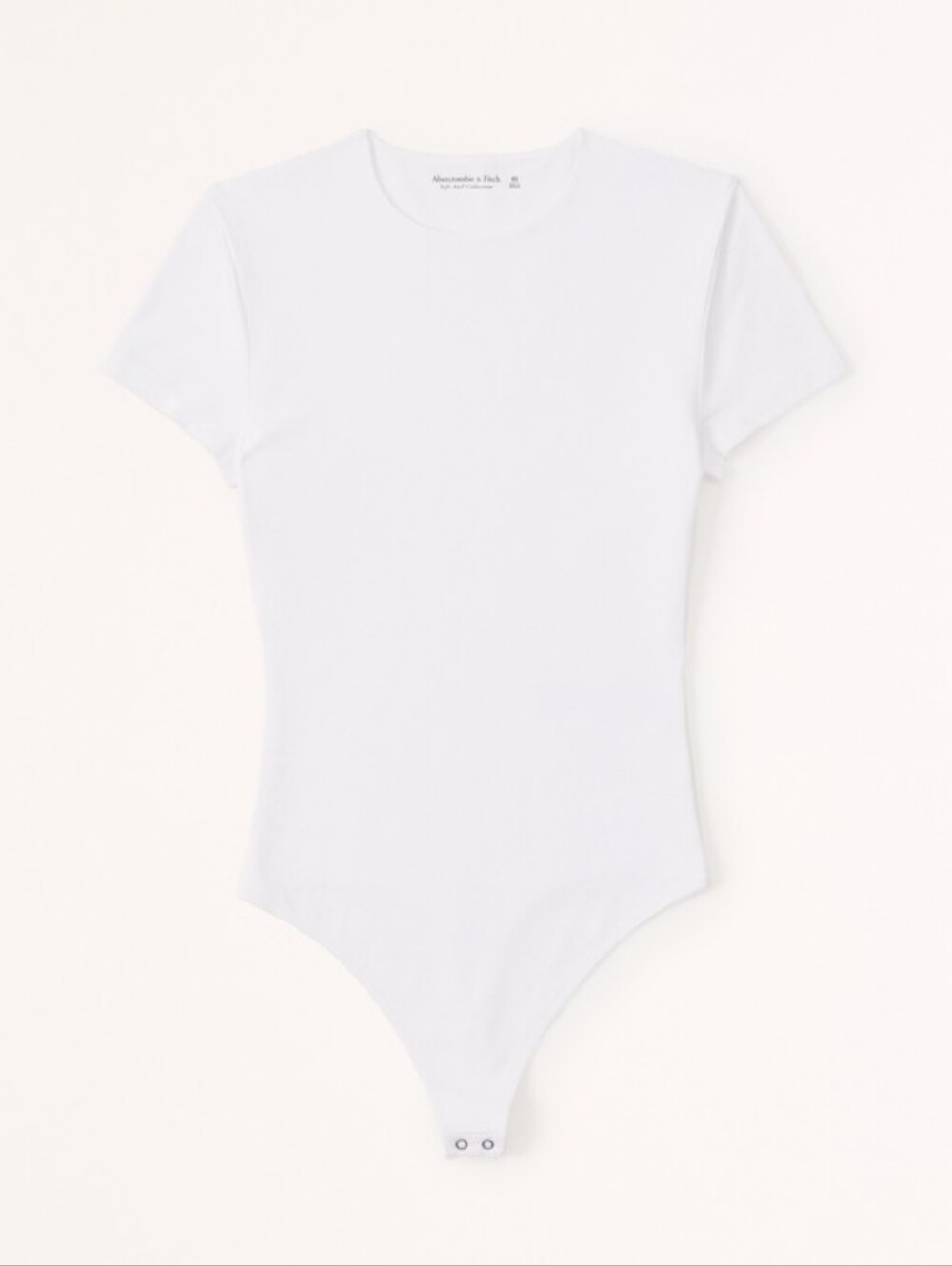 Abercrombie Short-Sleeve Cotton-Blend Seamless Fabric Crew Bodysuit XS